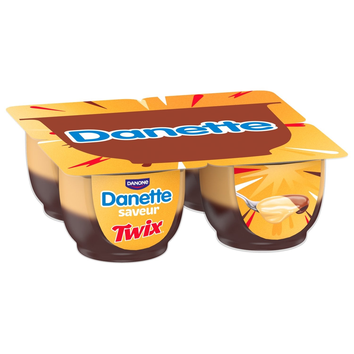 Crème Dessert Saveur Twix DANETTE - 4 pots de 115 G