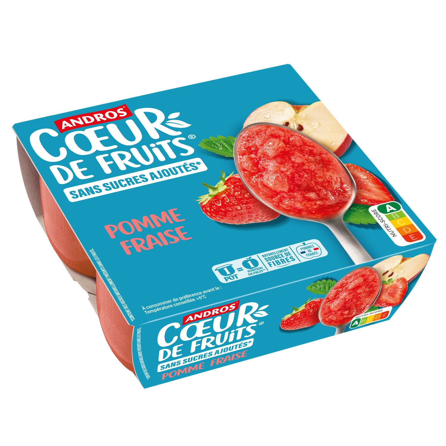 Compote Sans Sucres ANDROS - 4 pots de 100g