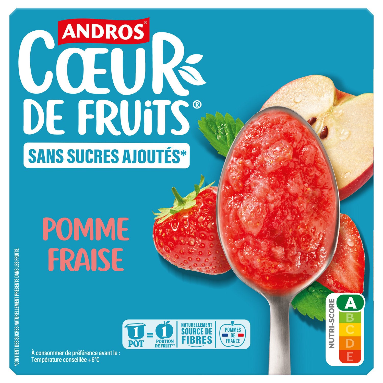 Compote Sans Sucres ANDROS - 4 pots de 100g