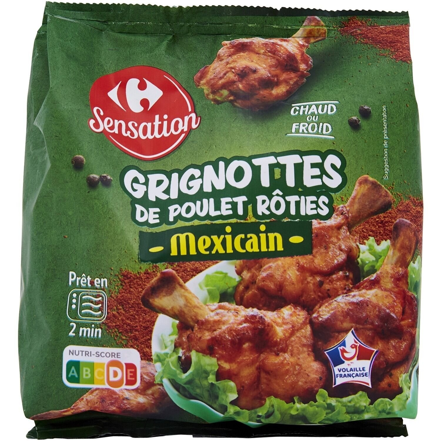 Grignottes de poulet rôties mexicain CARREFOUR SENSATION - 250g