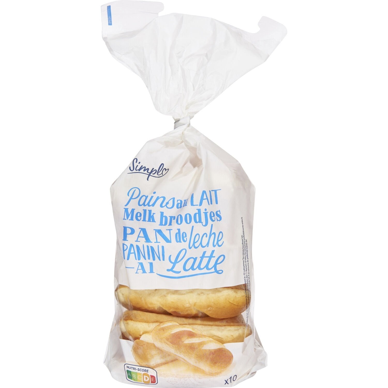 Pains au lait SIMPL - 10 pcs 35 g de chaques