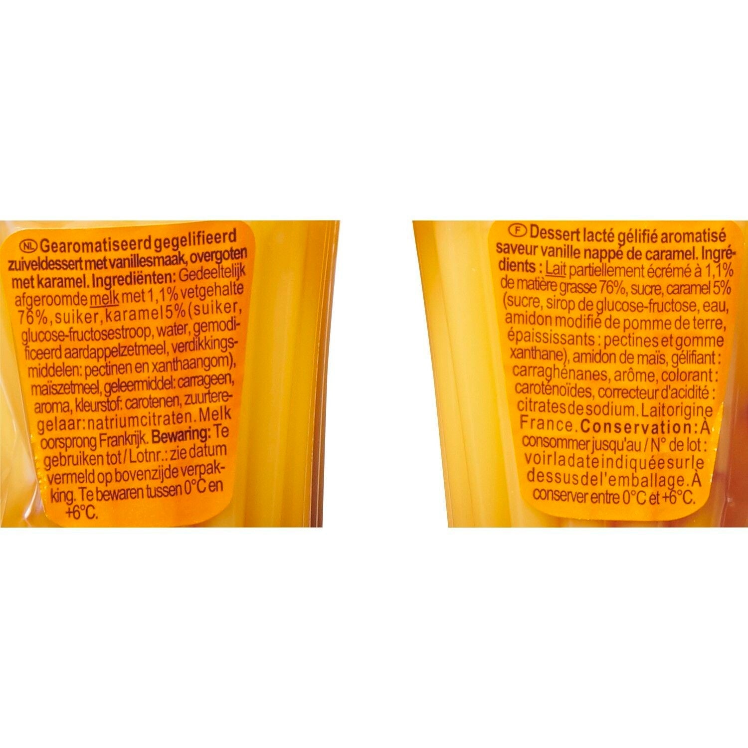 Flan caramel CARREFOUR CLASSIC - Les 4 pots de 100 G