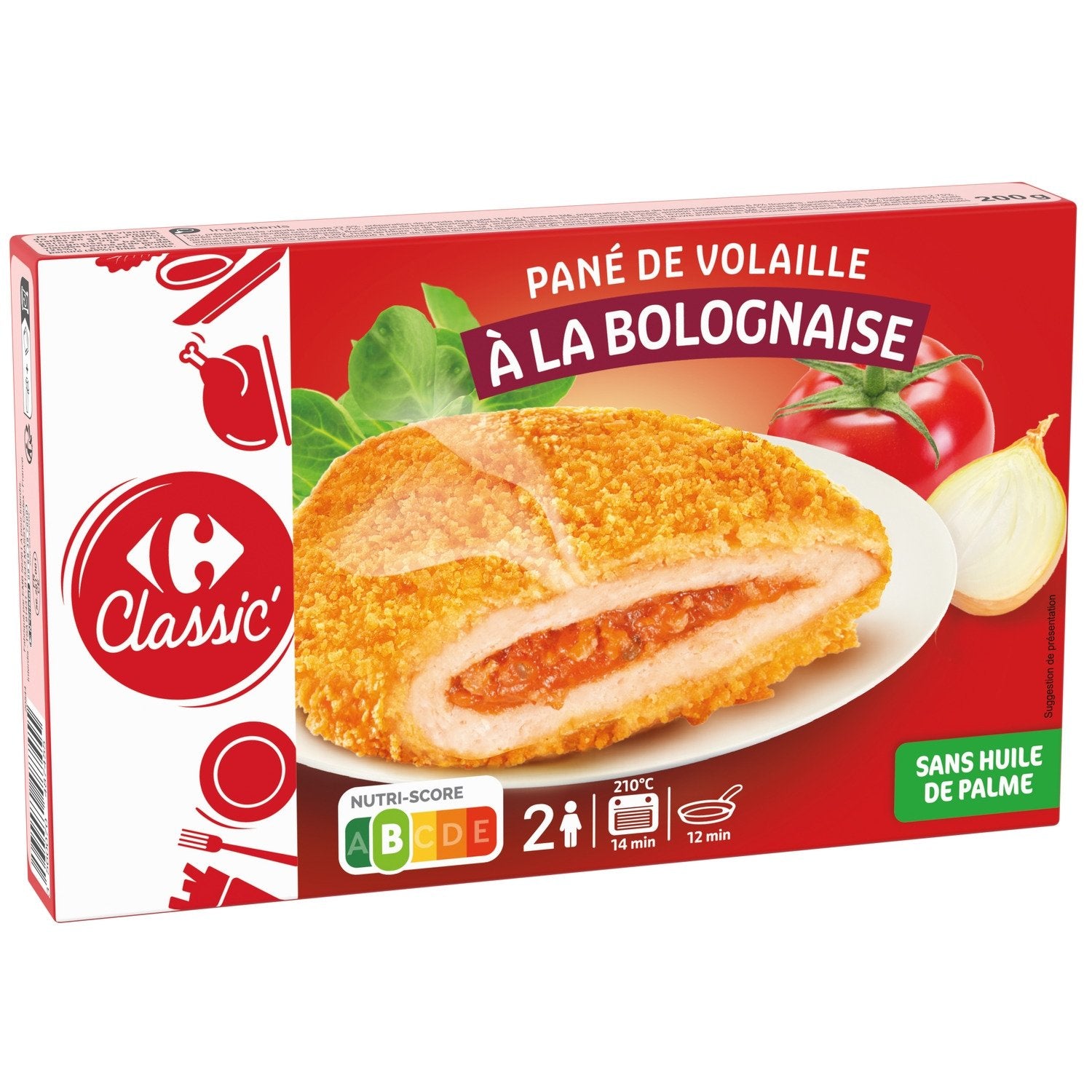 Panés dinde & poulet façon bolognaise - 200g
