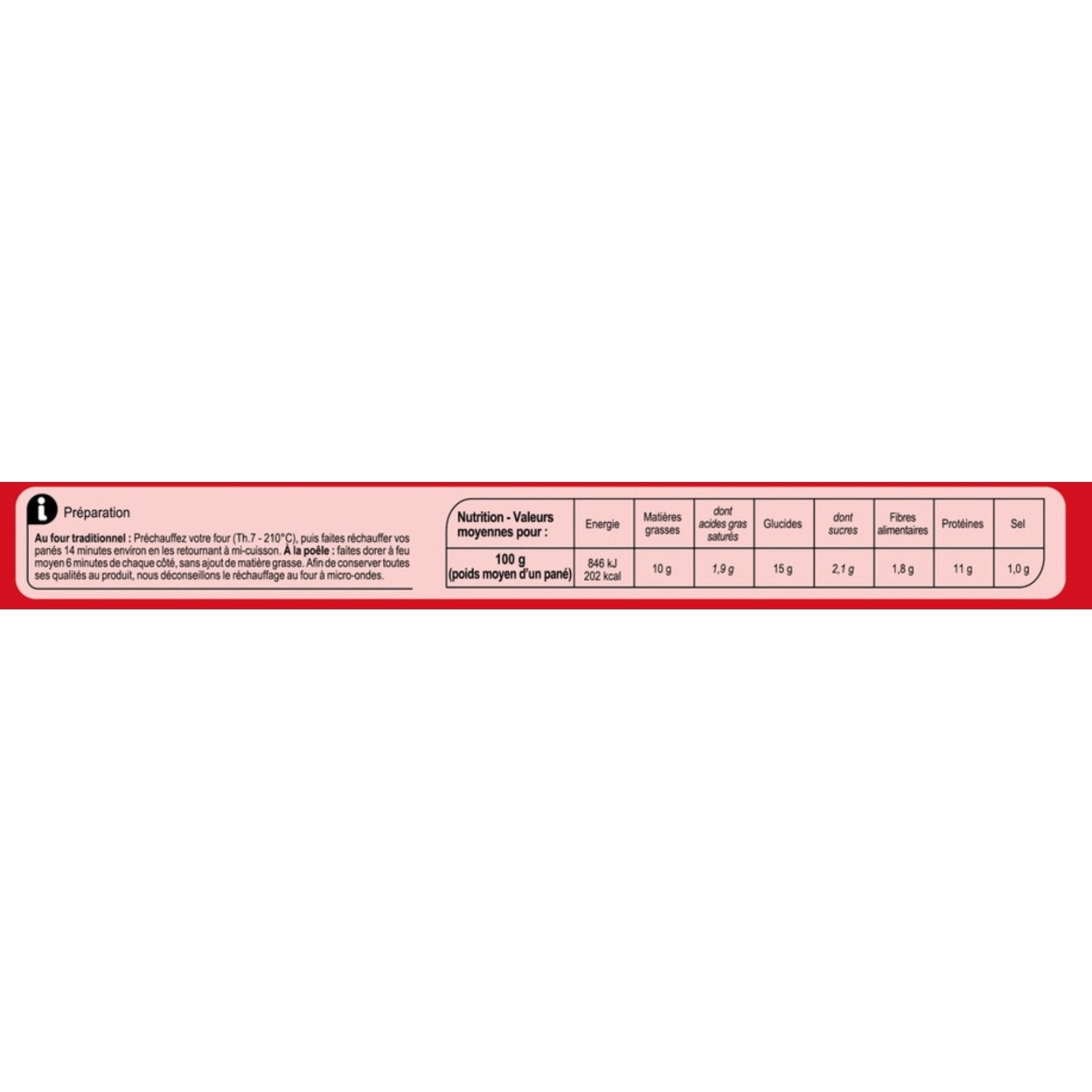 Panés dinde & poulet façon bolognaise - 200g