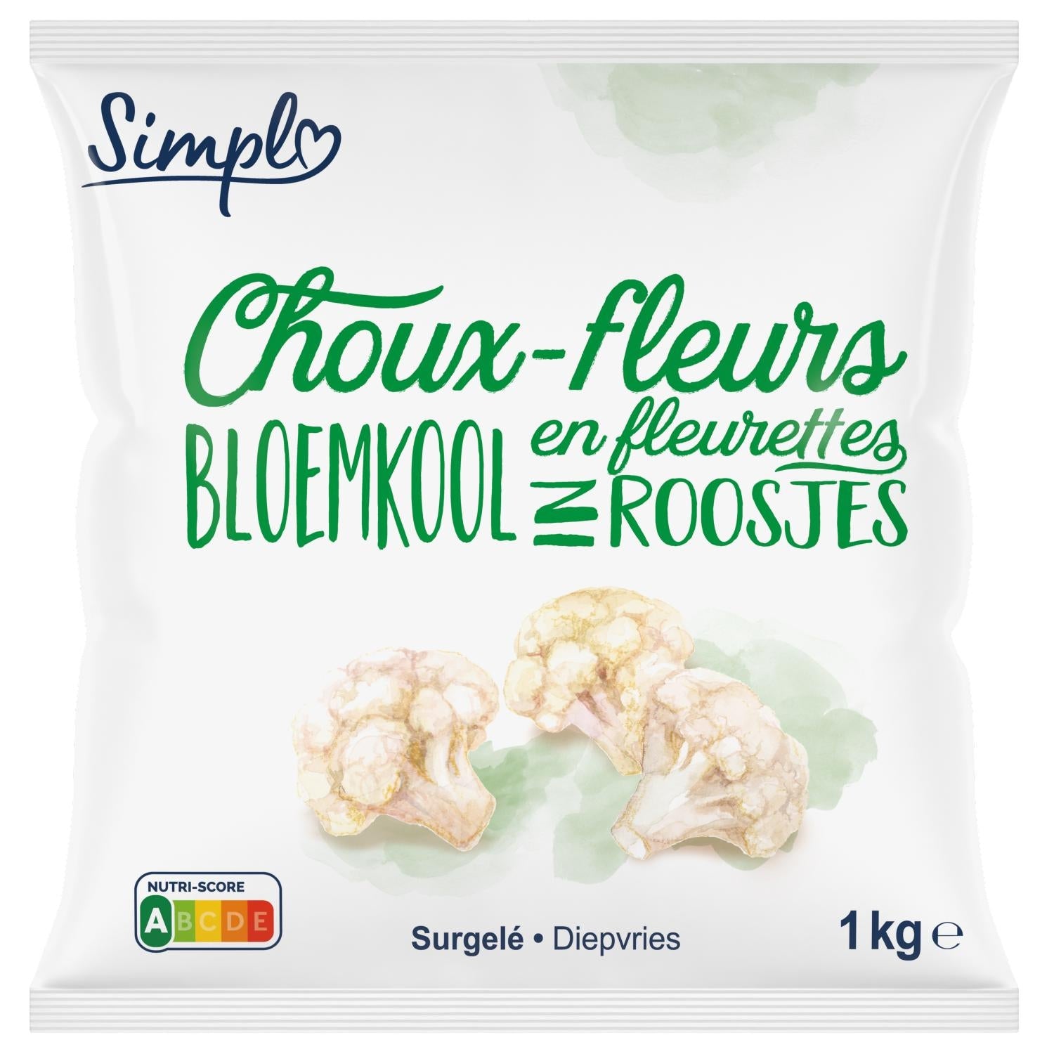 Choux-fleurs en fleurettes CARREFOUR - le paquet de 1Kg
