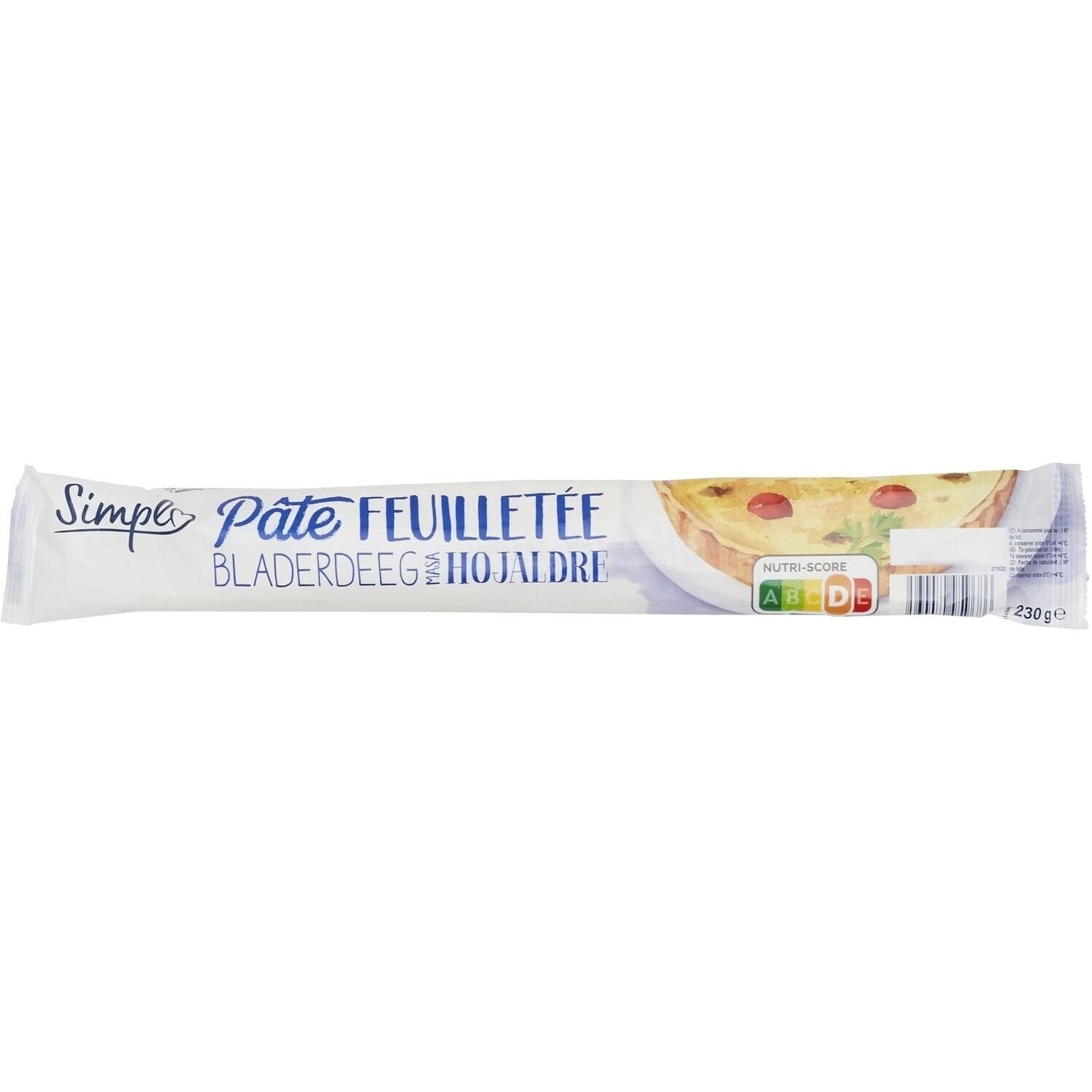 Pâte feuilletée SIMPL - la pâte de 230 G