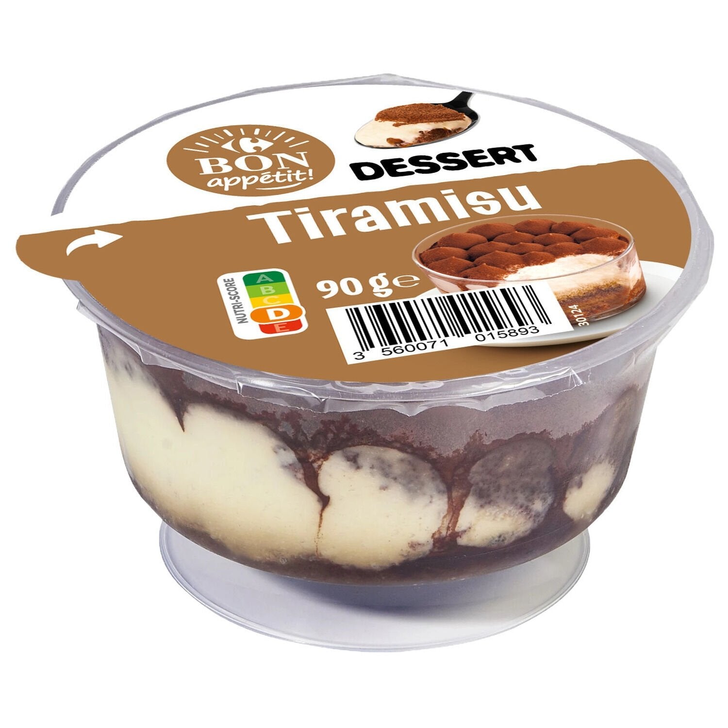 Dessert Tiramisu CARREFOUR BON APPETIT - pot de 90g