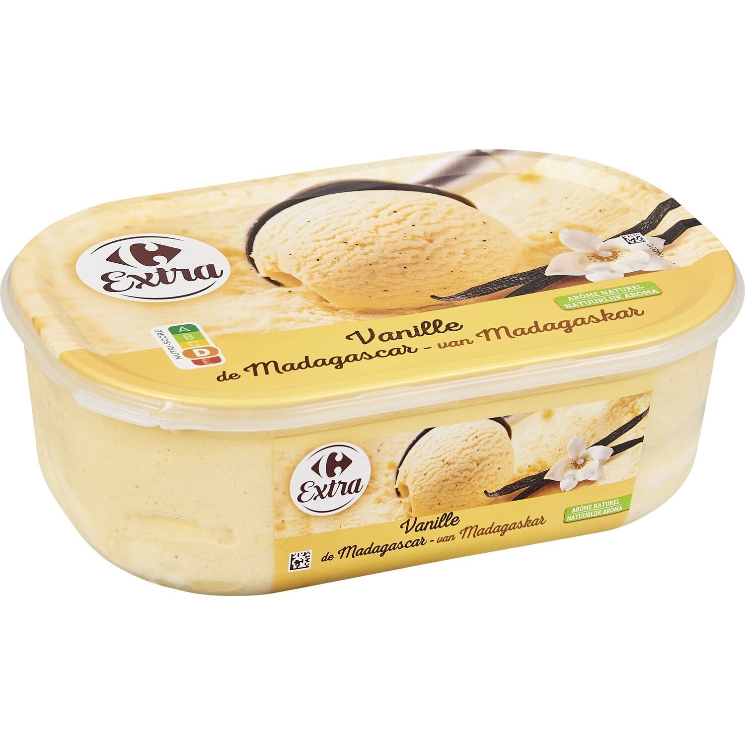Glace vanille CARREFOUR - le bac de 500g