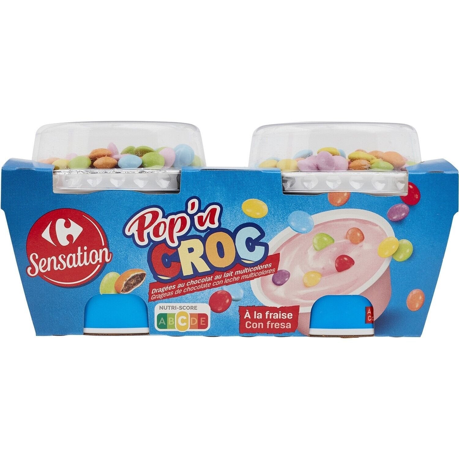 Dessert à la fraise CARREFOUR SENSATION - 2 pots de 110g