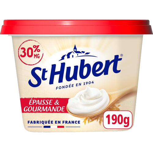 Aide Culinaire Épaisse 30% MG ST HUBERT - Le pot de 190 G