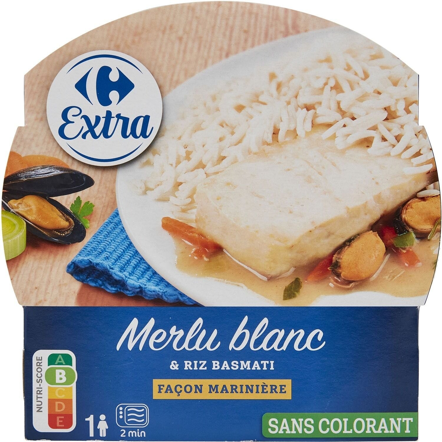 Plat cuisiné Merlu blanc façon marinière CARREFOUR 300g