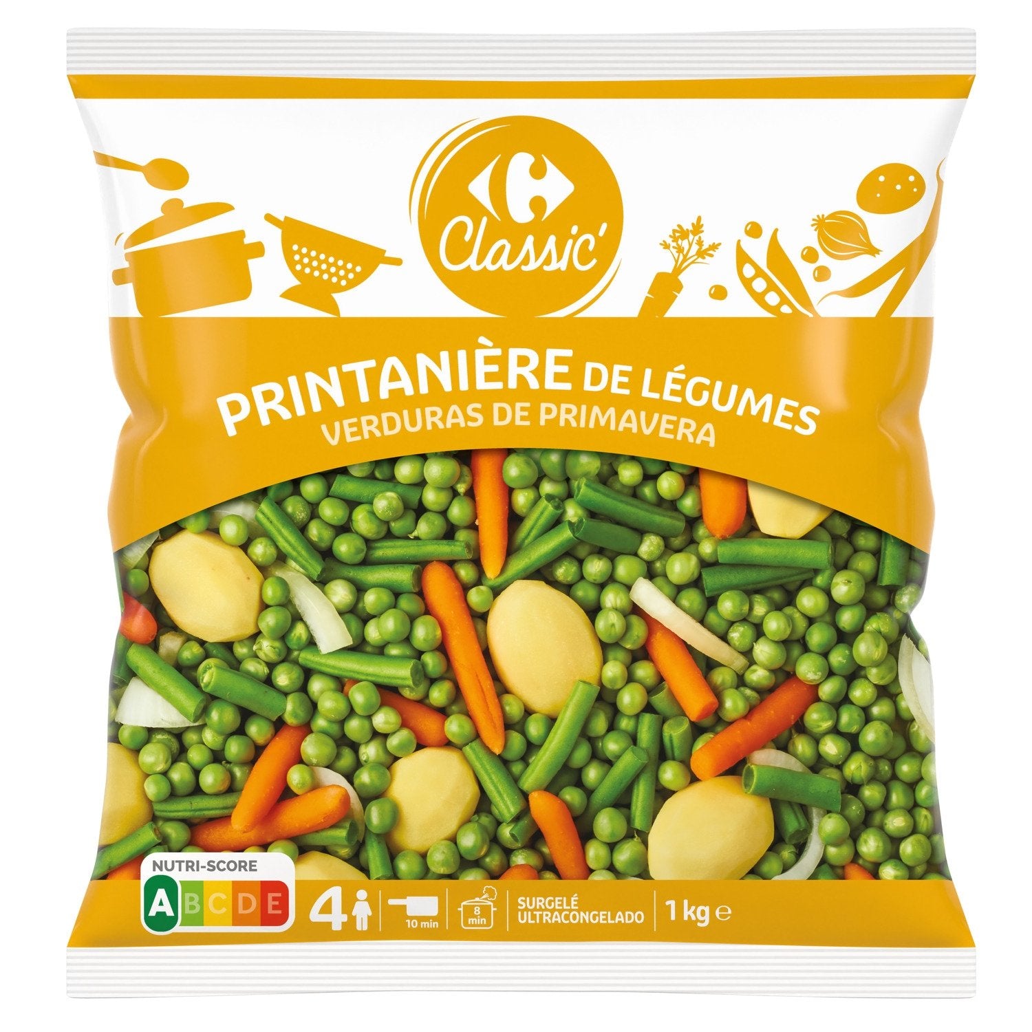 Printanière de légumes CARREFOUR CLASSIC - le sachet d'1Kg