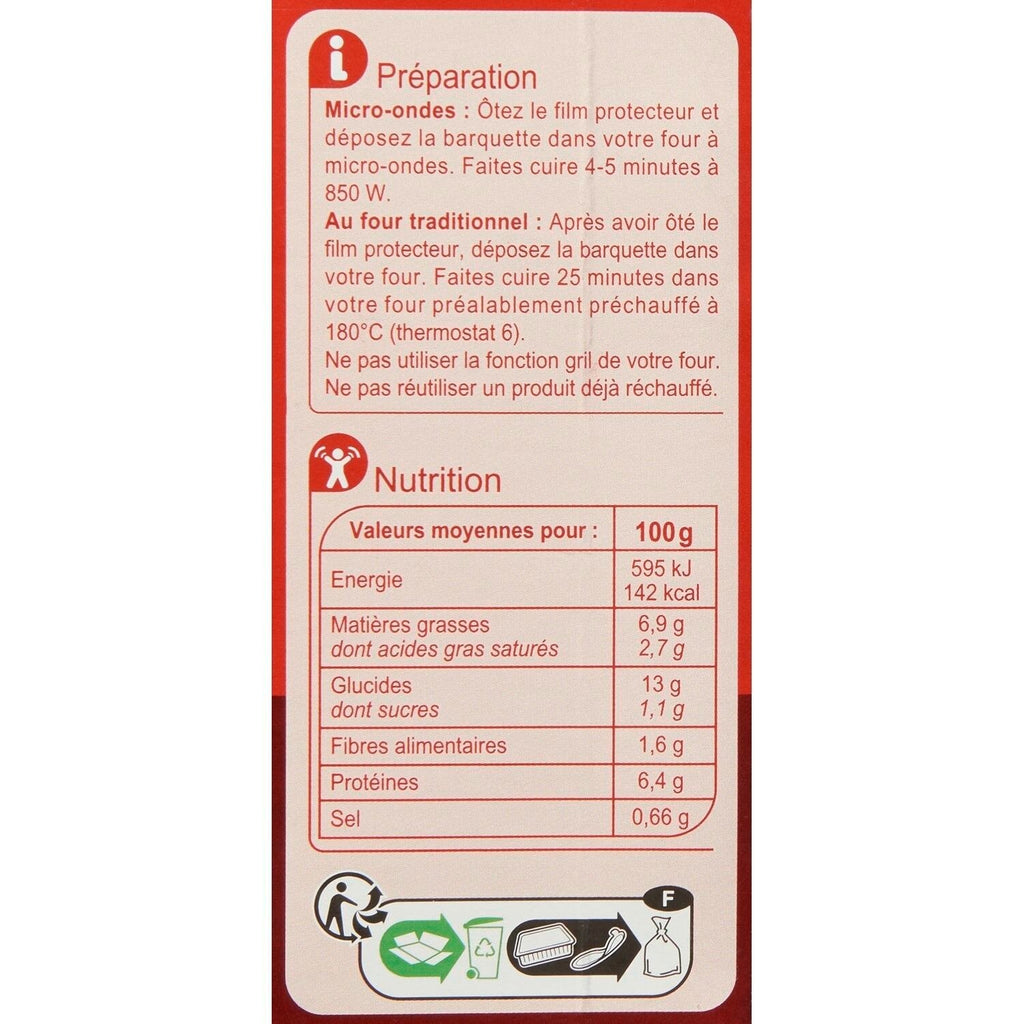 Plat cuisiné lasagnes bolognaise CARREFOUR EXTRA 350g