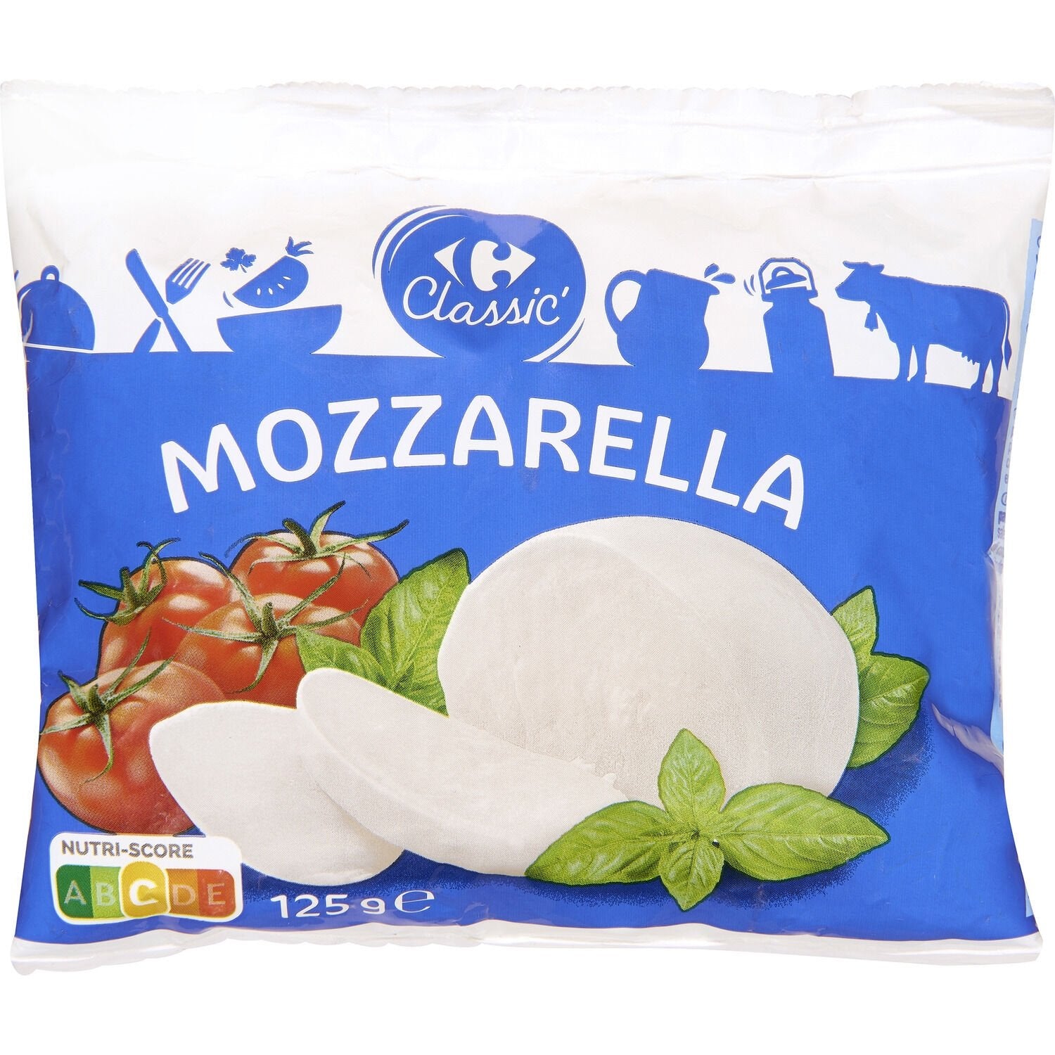 Mozzarella CARREFOUR CLASSIC - Le sachet de 125 G