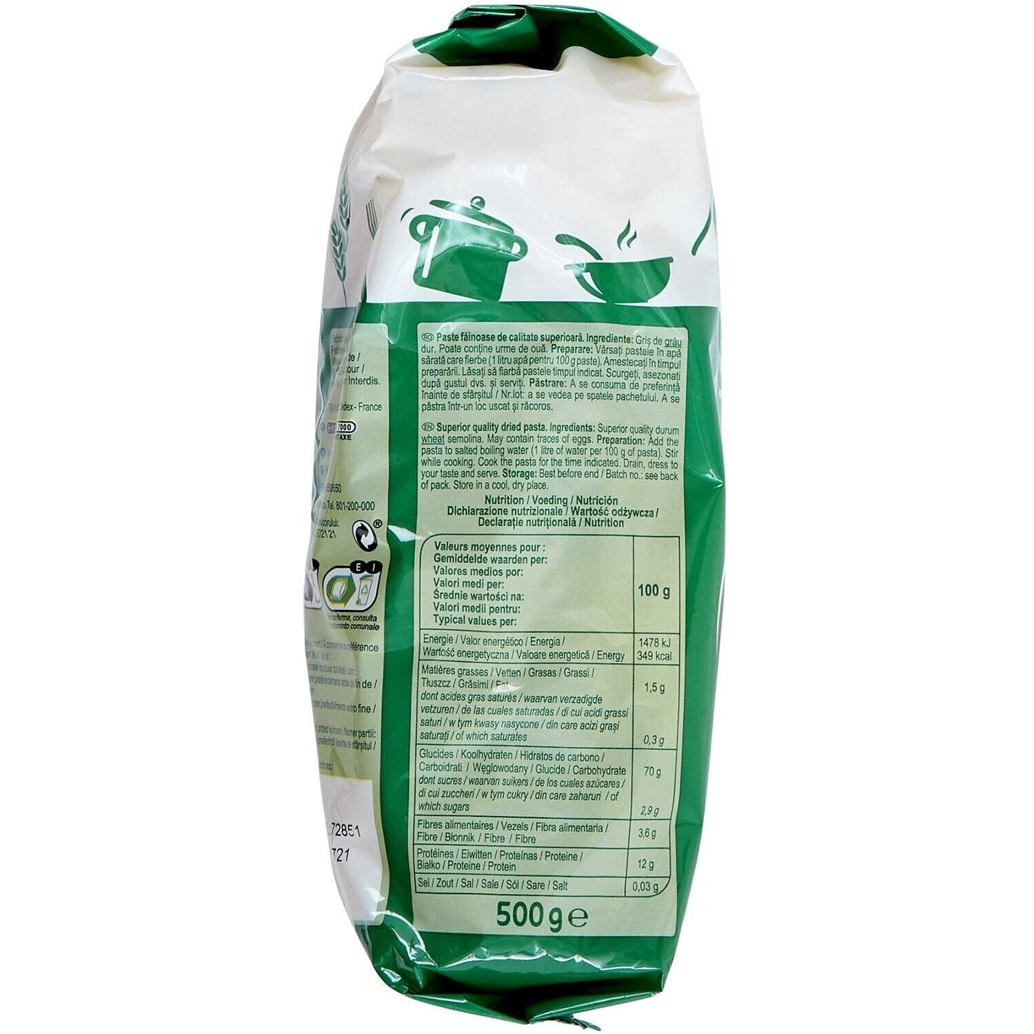 Pâtes torsades classic CARREFOUR CLASSIC 500g