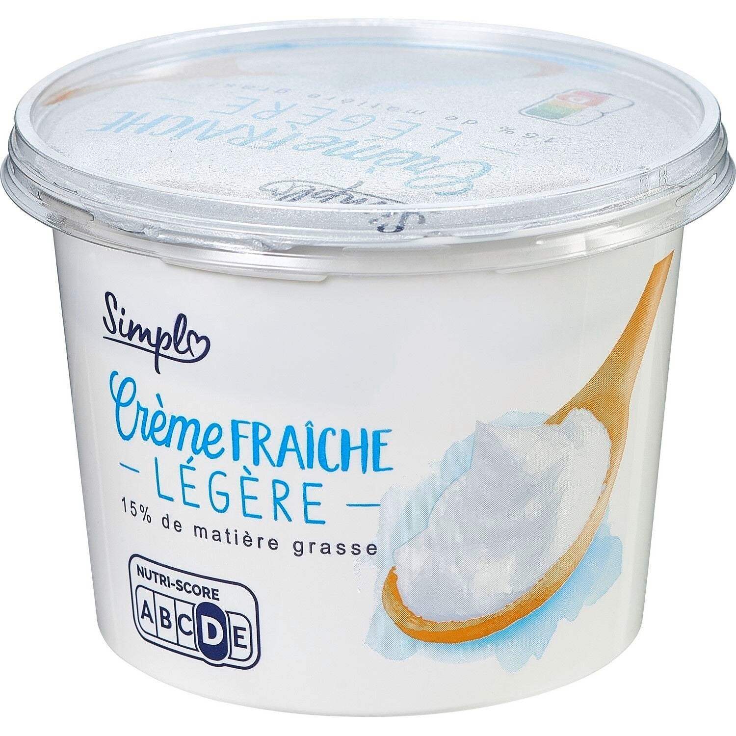 Crème Fraîche Légère 15% Mat.Gr. CARREFOUR - le pot de 50 G