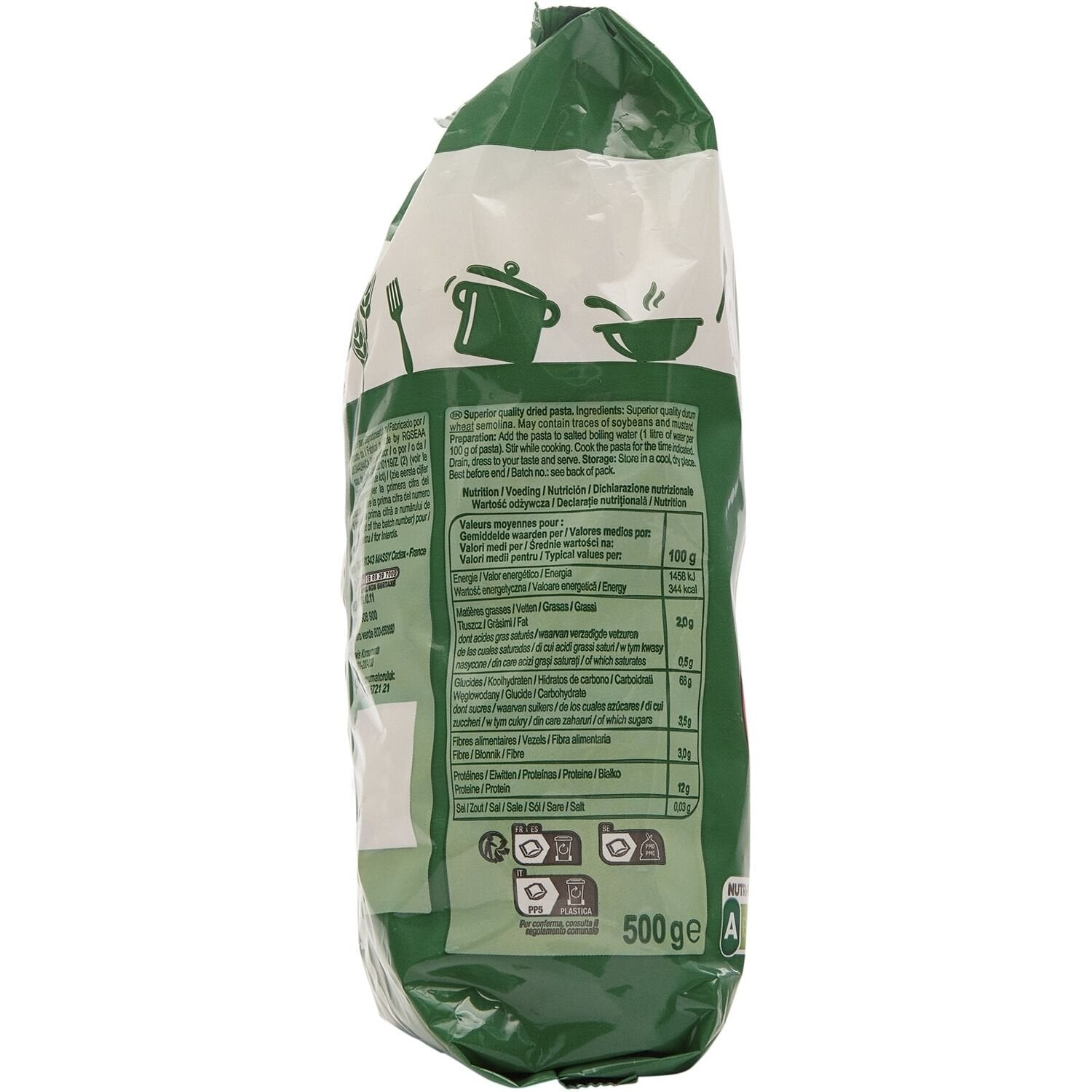 Pâtes farfalle CARREFOUR CLASSIC 500g