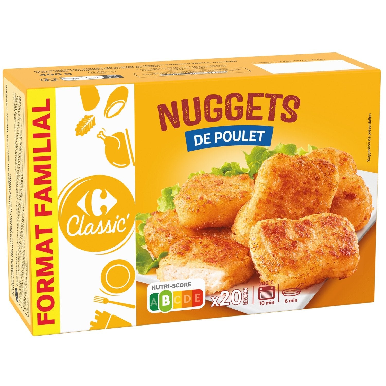 Nuggets de poulet - CARREFOUR - 400 G