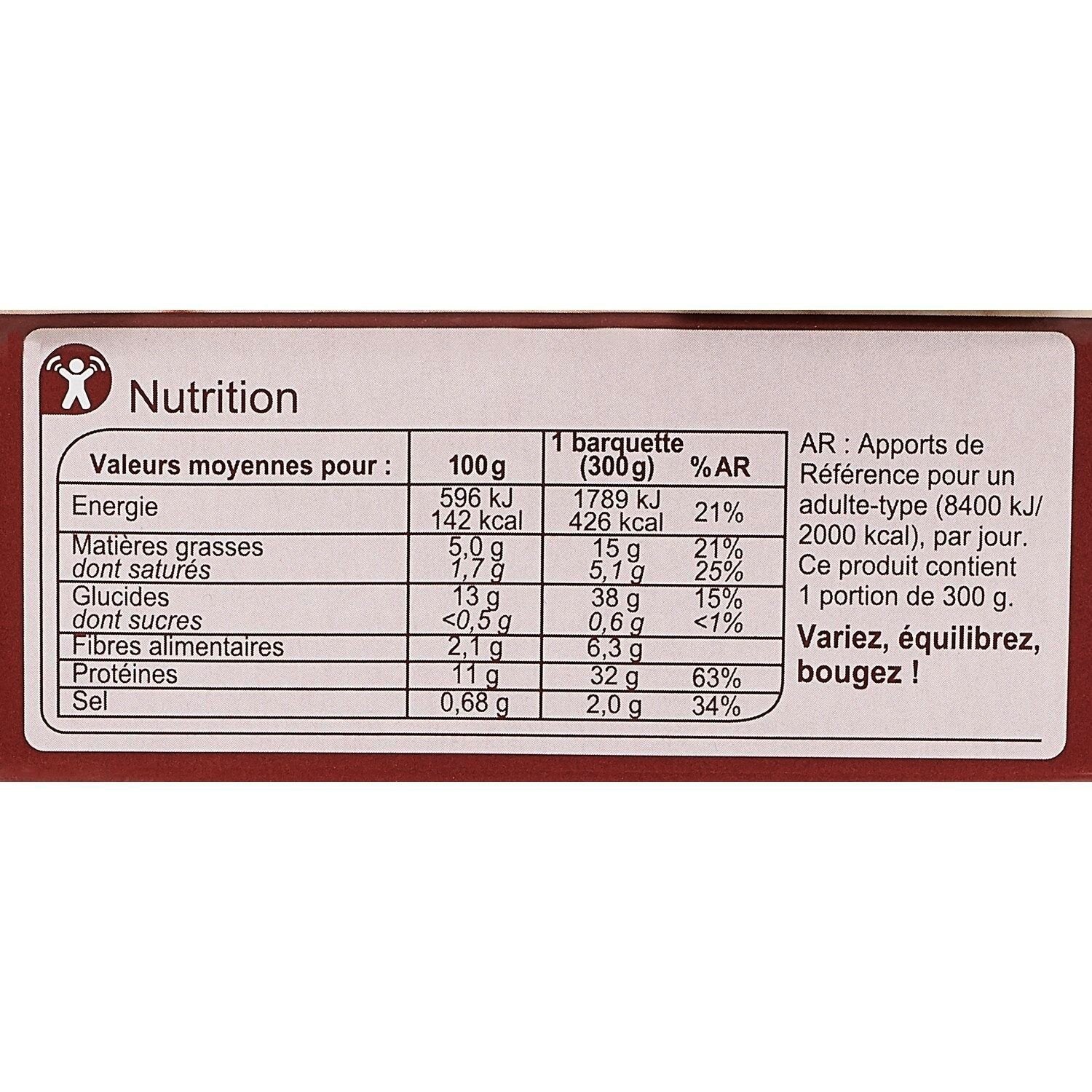 Plat cuisiné poulet pommes de terre CARREFOUR la barquette de 300g