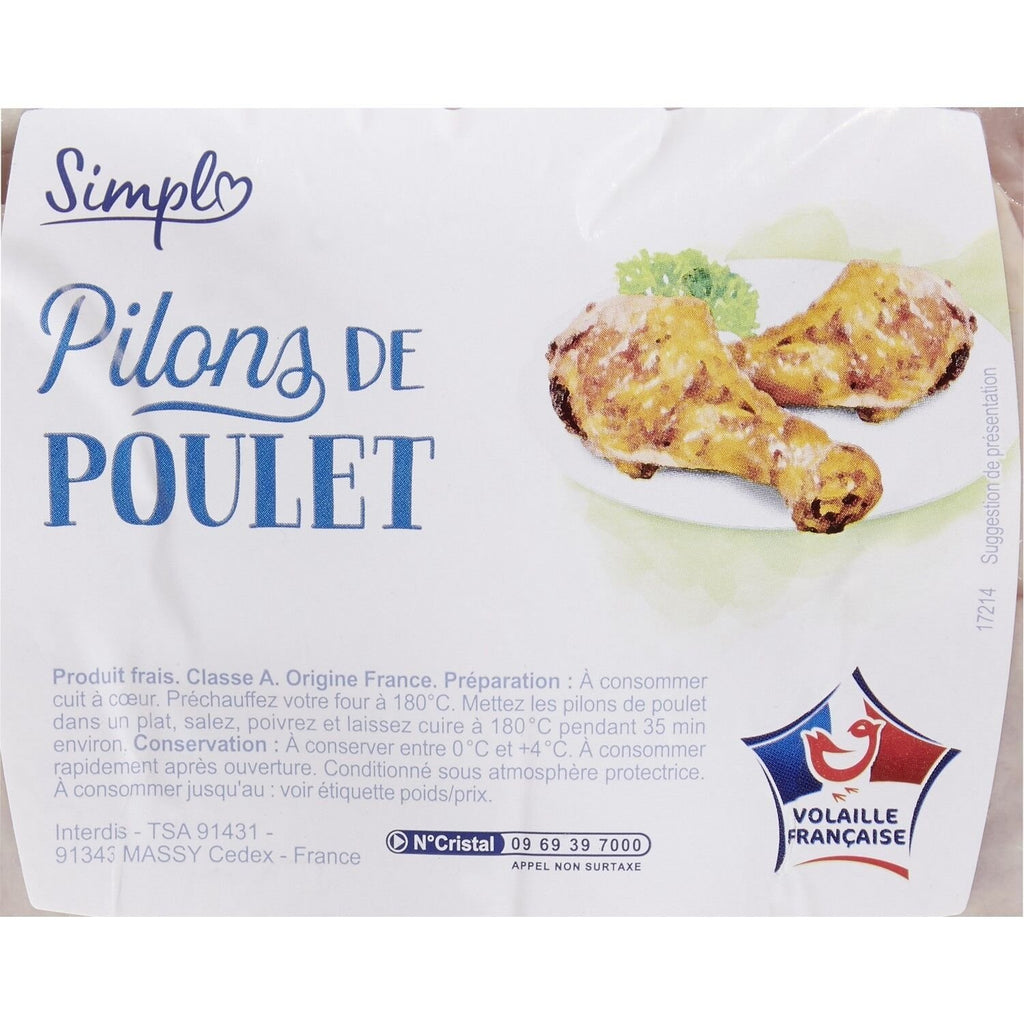 Pilon de poulet - SIMPL - La barquette de 700 G