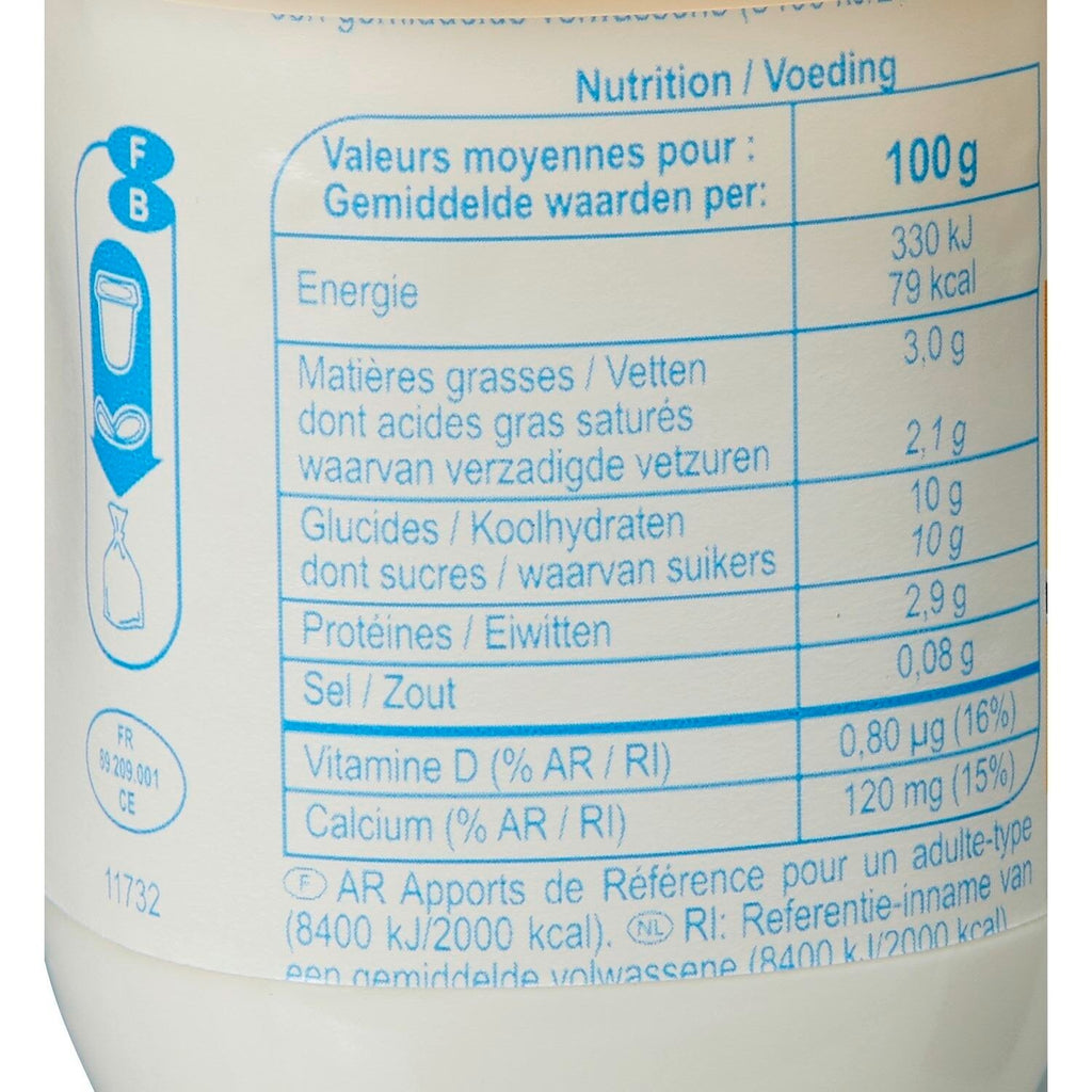 Yaourts Nature Sucré CARREFOUR CLASSIC - Les 4 pots de 125 G