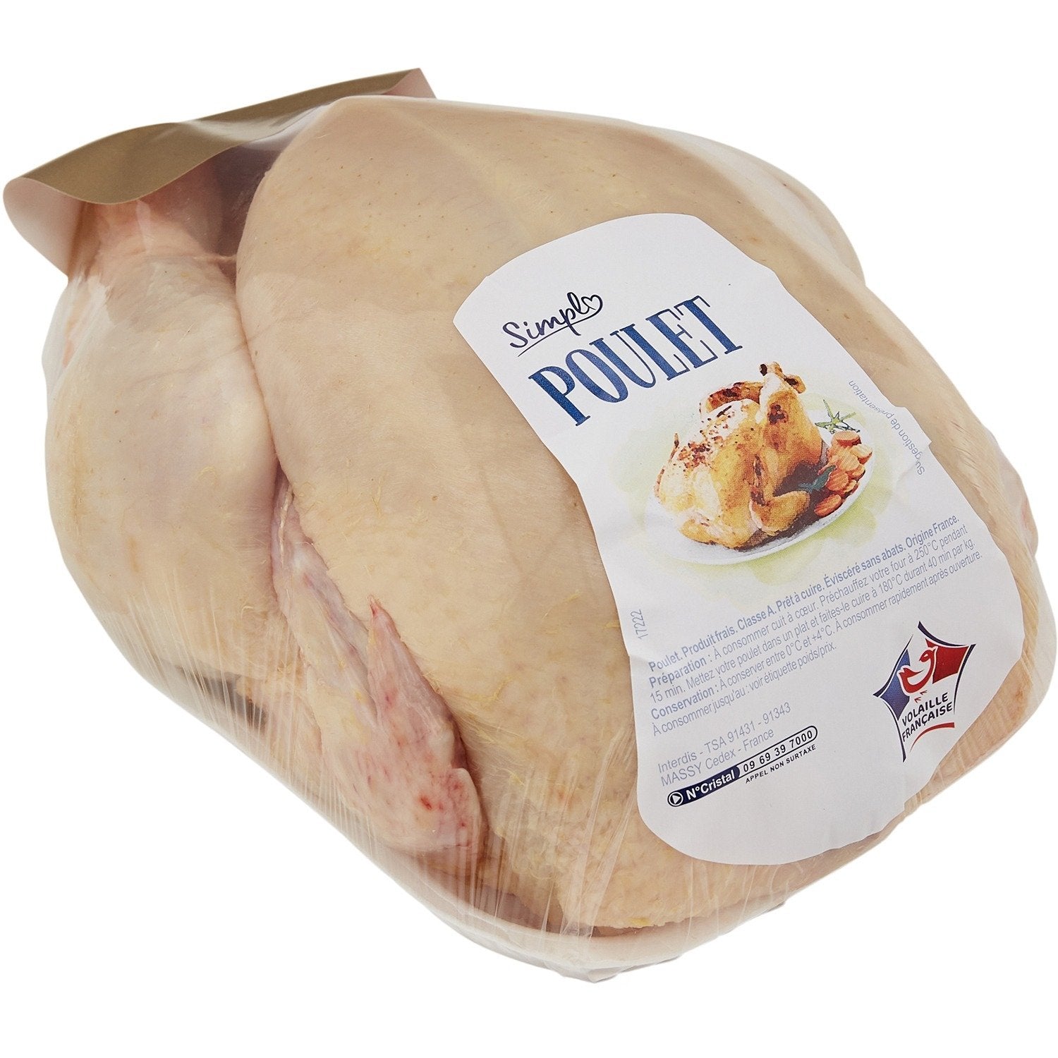 Poulet prêt à cuire - SIMPL - Le poulet de 1.5K G