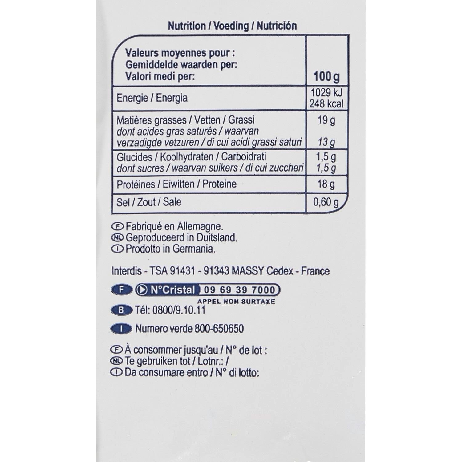 Mozzarella SIMPL -  Le sachet de 125 G