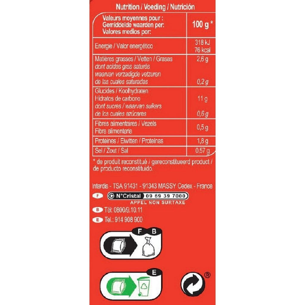 Nouilles instantanées saveur curry CARREFOUR le sachet de 85g