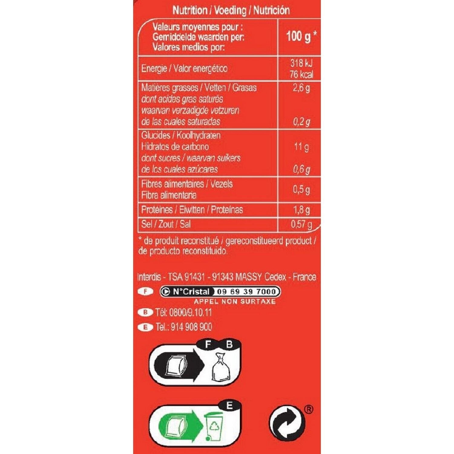 Nouilles instantanées saveur curry CARREFOUR le sachet de 85g