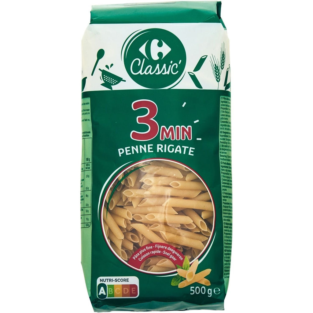 Pâtes penne rigate CARREFOUR  500g