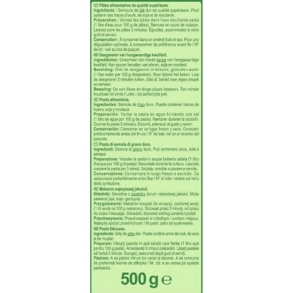 Pâtes penne rigate CARREFOUR  500g