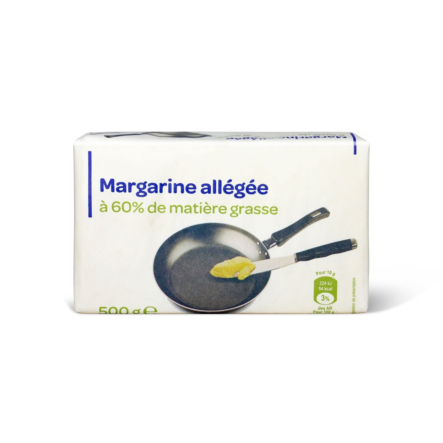 Margarine Allégée 60% Mat.Gr - plaquette de 500 G