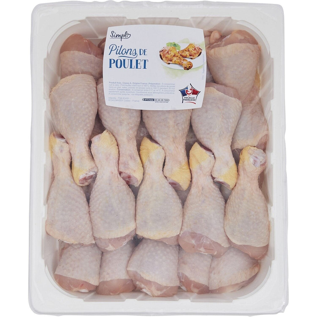 Pilons de poulet blanc SIMPL - barquette de 3Kg