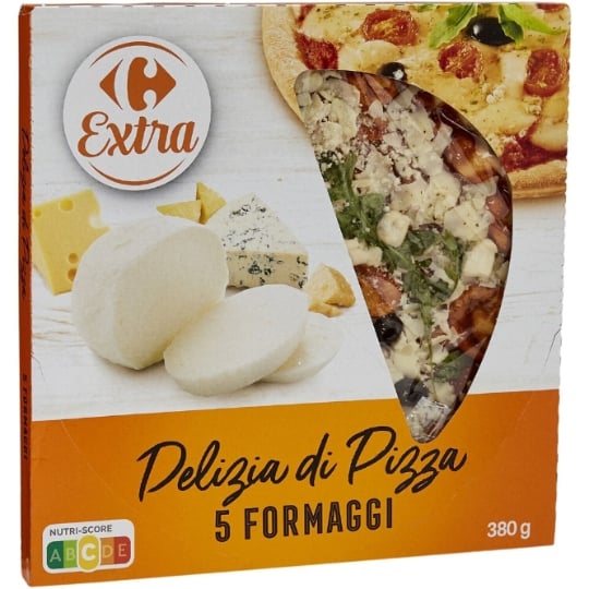 Pizza 5 fromages CARREFOUR EXTRA 380g
