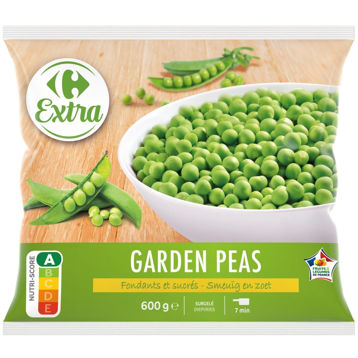 Garden Peas gros pois CARREFOUR EXTRA - le sachet de 600g
