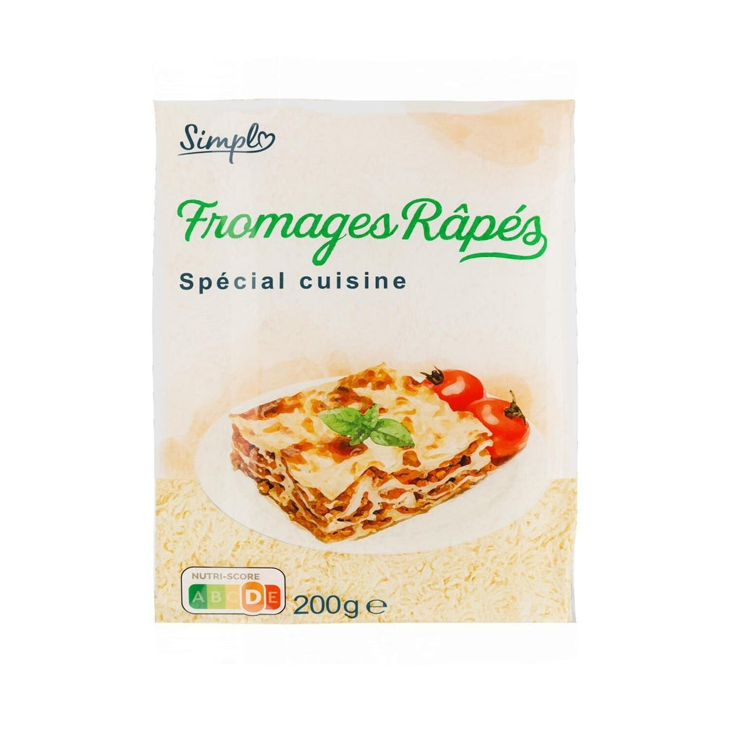Fromages râpés spécial cuisine SIMPL - paquet de 200 G