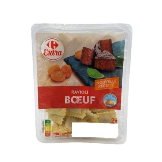 Pâtes fraîches ravioli bœuf CARREFOUR EXTRA 300g