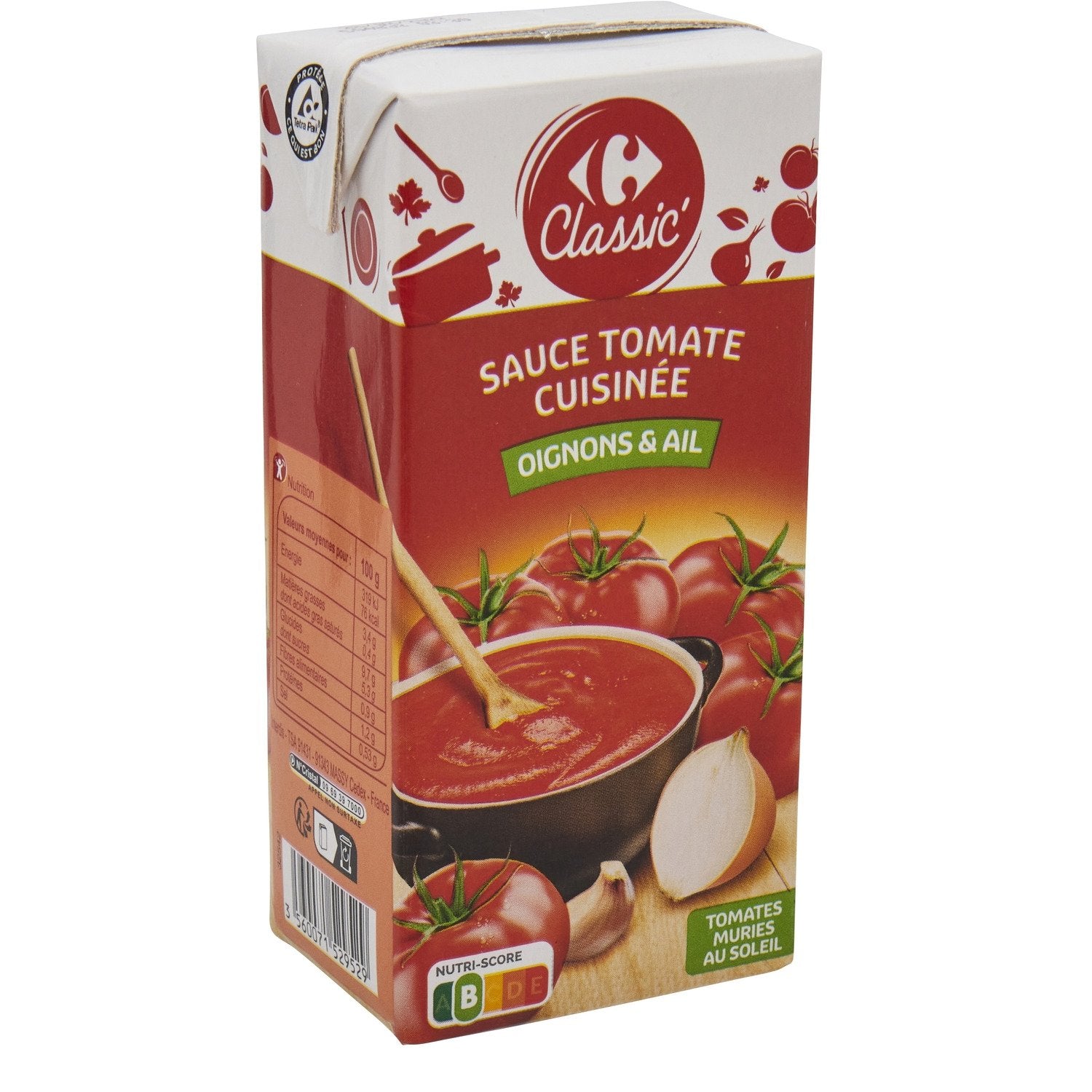 Sauce tomate cuisinnée CARREFOUR CLASSIC 400g