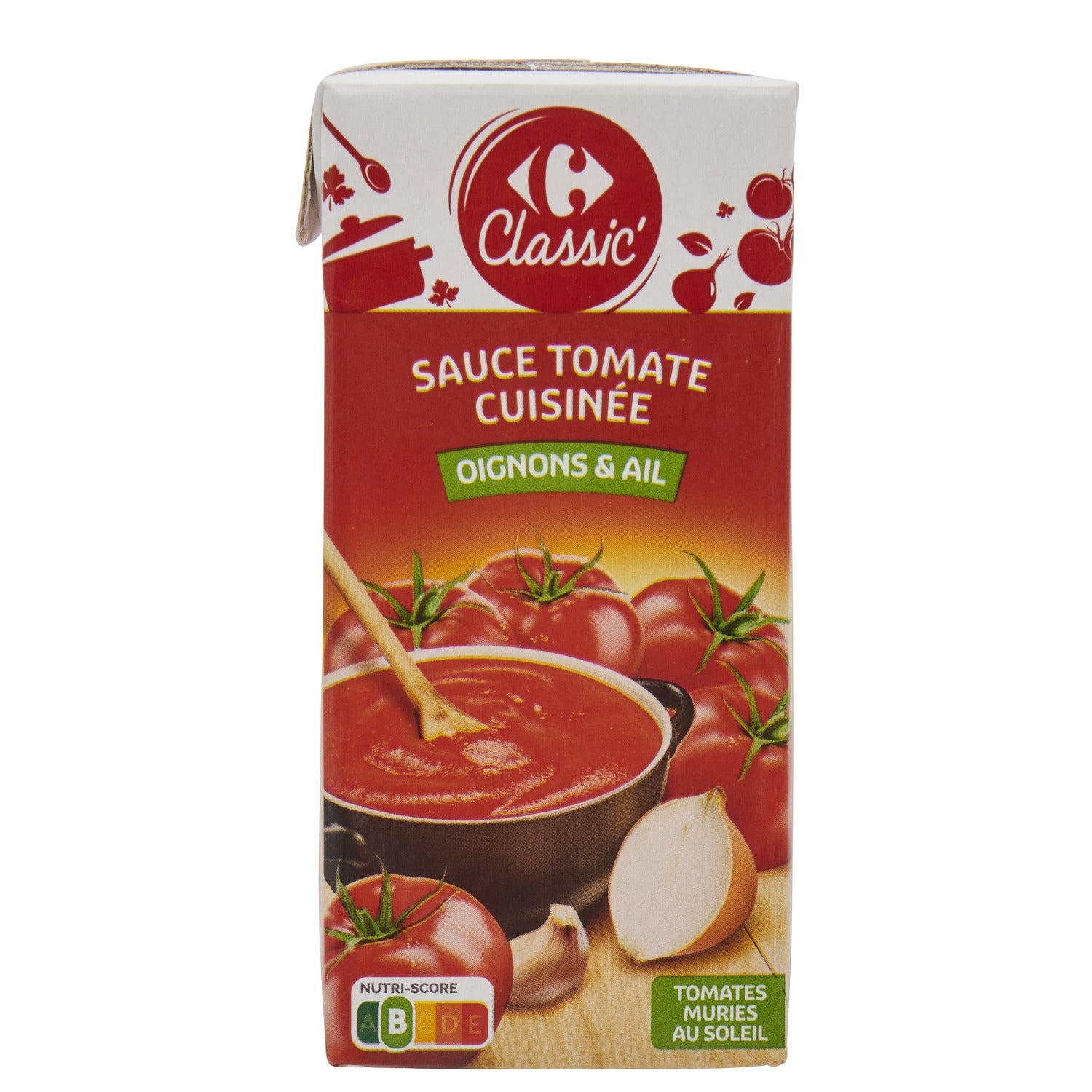 Sauce tomate cuisinnée CARREFOUR CLASSIC -  la brique de 400 G