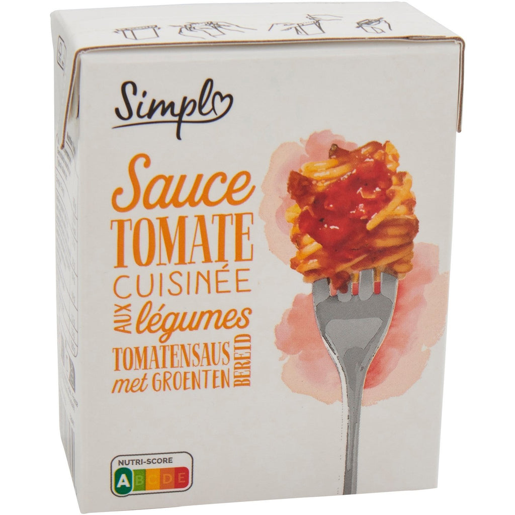 Sauce tomate cuisinée aux légumes SIMPL 390g