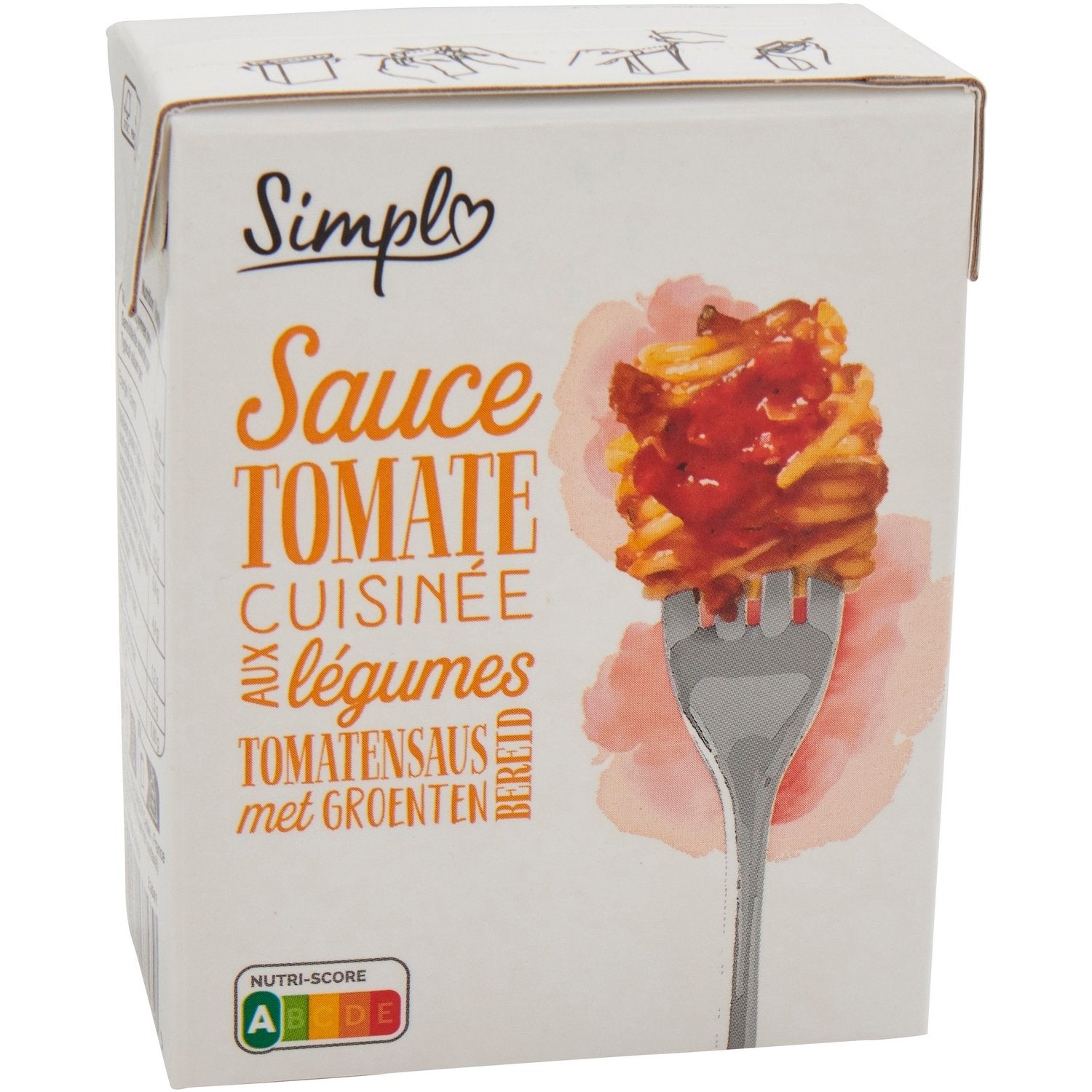 Sauce tomate cuisinée aux légumes SIMPL 390g