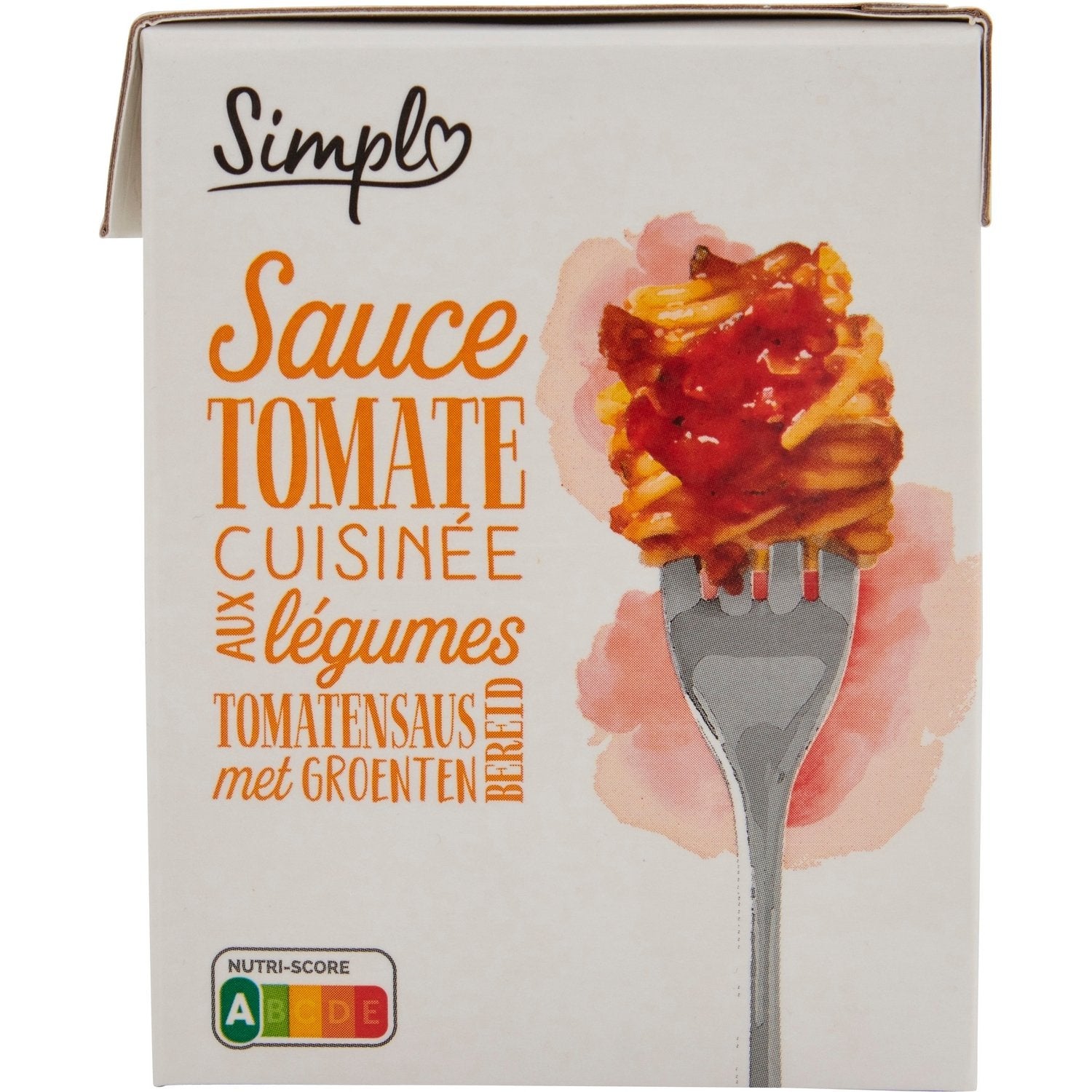 Sauce tomate cuisinée aux légumes SIMPL - la boite de 390 G