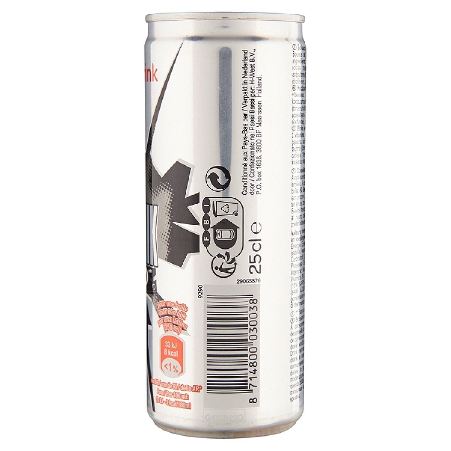Boisson Énergisante Zéro CARREFOUR  la canette de 25cL