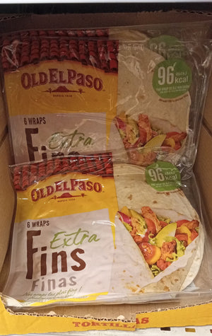 Wraps - oldel paso - extra fins - 6 Pcs - 370 G